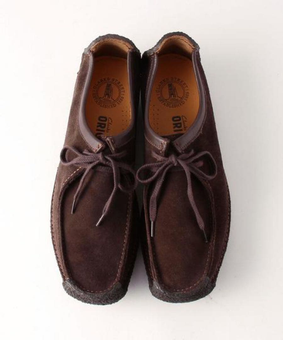 クラークス　ナタリー　スエード　ダークブラウン　UK7.5 US8 25.5cm