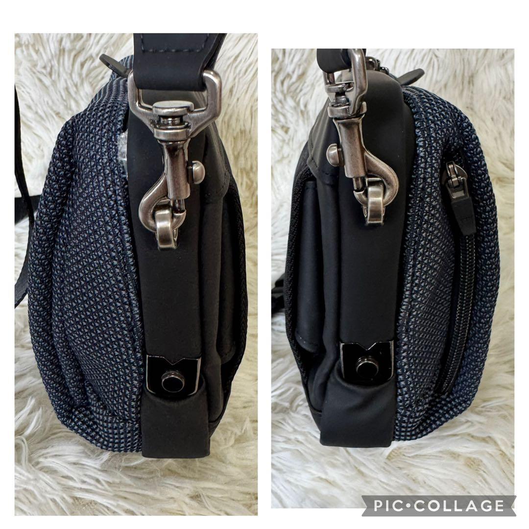 極美品 ARTPHERE アートフィアー ダレス ショルダーバッグ ネイビー