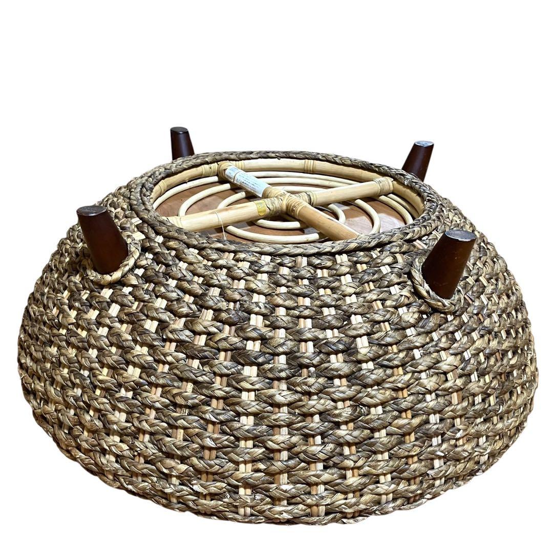 桜屋工業 マルコットテーブル ウォーターヒヤシンス 丸テーブル ガラス