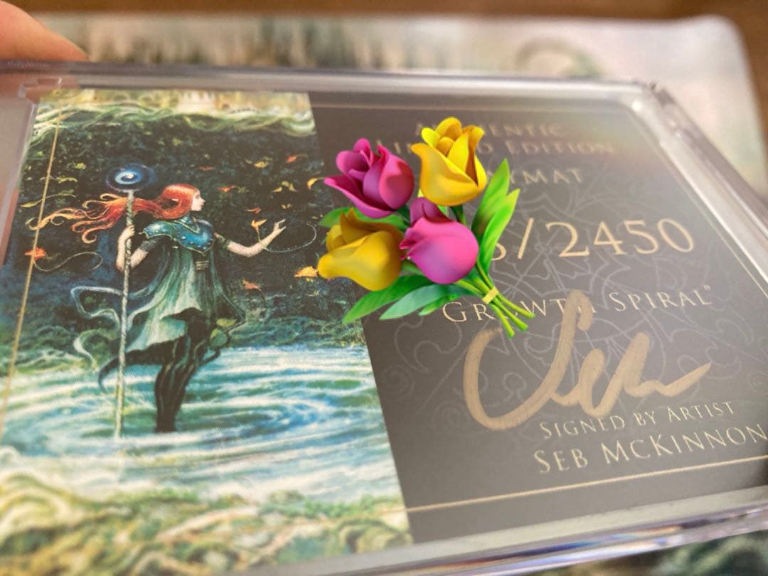 成長のらせん プレイマット Seb McKinnon サイン入り MTG - メルカリ