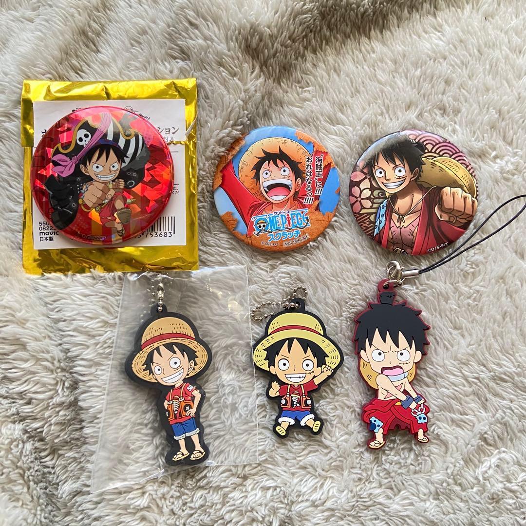 ルフィ 缶バッジ ラバスト まとめ売り ONEPIECE ワンピース - メルカリ