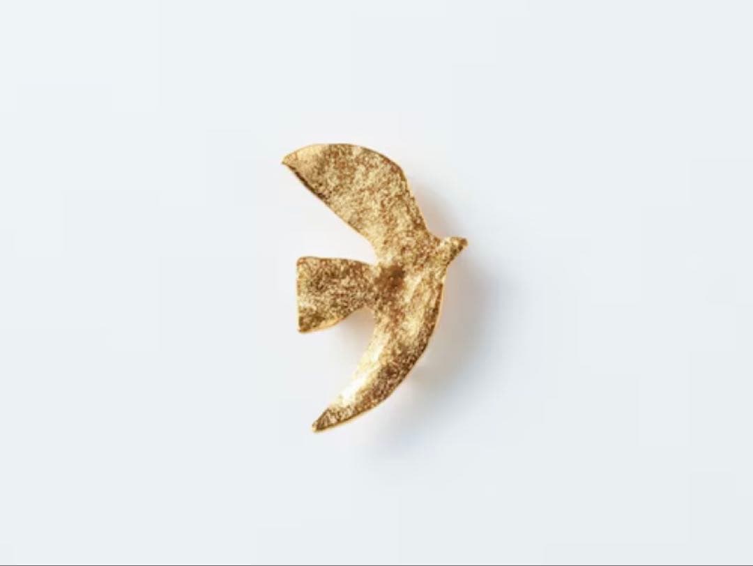 CÉCILE ET JEANNE 鳩 鳥モチーフブローチ 仏製 ラ・コロンブ(鳩) ブローチ ゴールド M