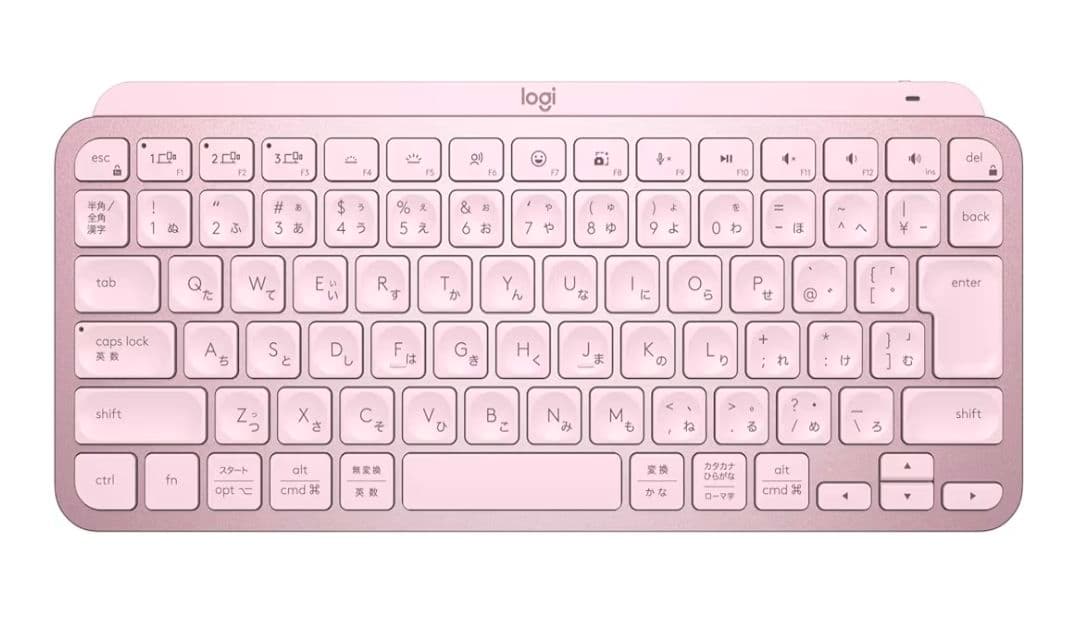 【１回試用、ほぼ新品】ロジクール MX KEYS MINI ピンク ロジクール、テンキーレスのフラッグシップキーボード「MX KEYS MINI