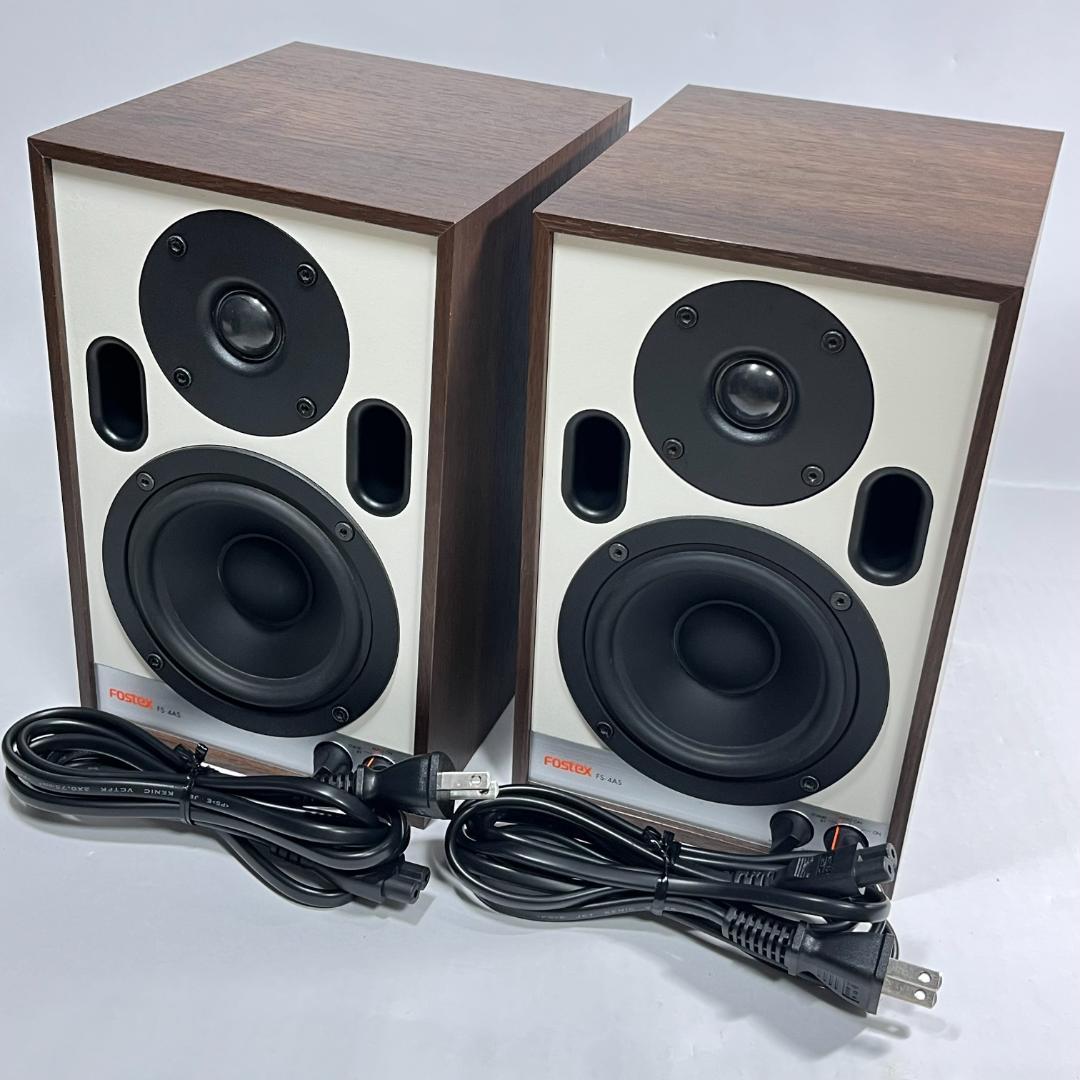美品 FOSTEX FS-4AS W ペア ハイレゾ対応 アクティブスピーカー FS-4AS | Fostex(フォステクス)Fostex(フォステクス)