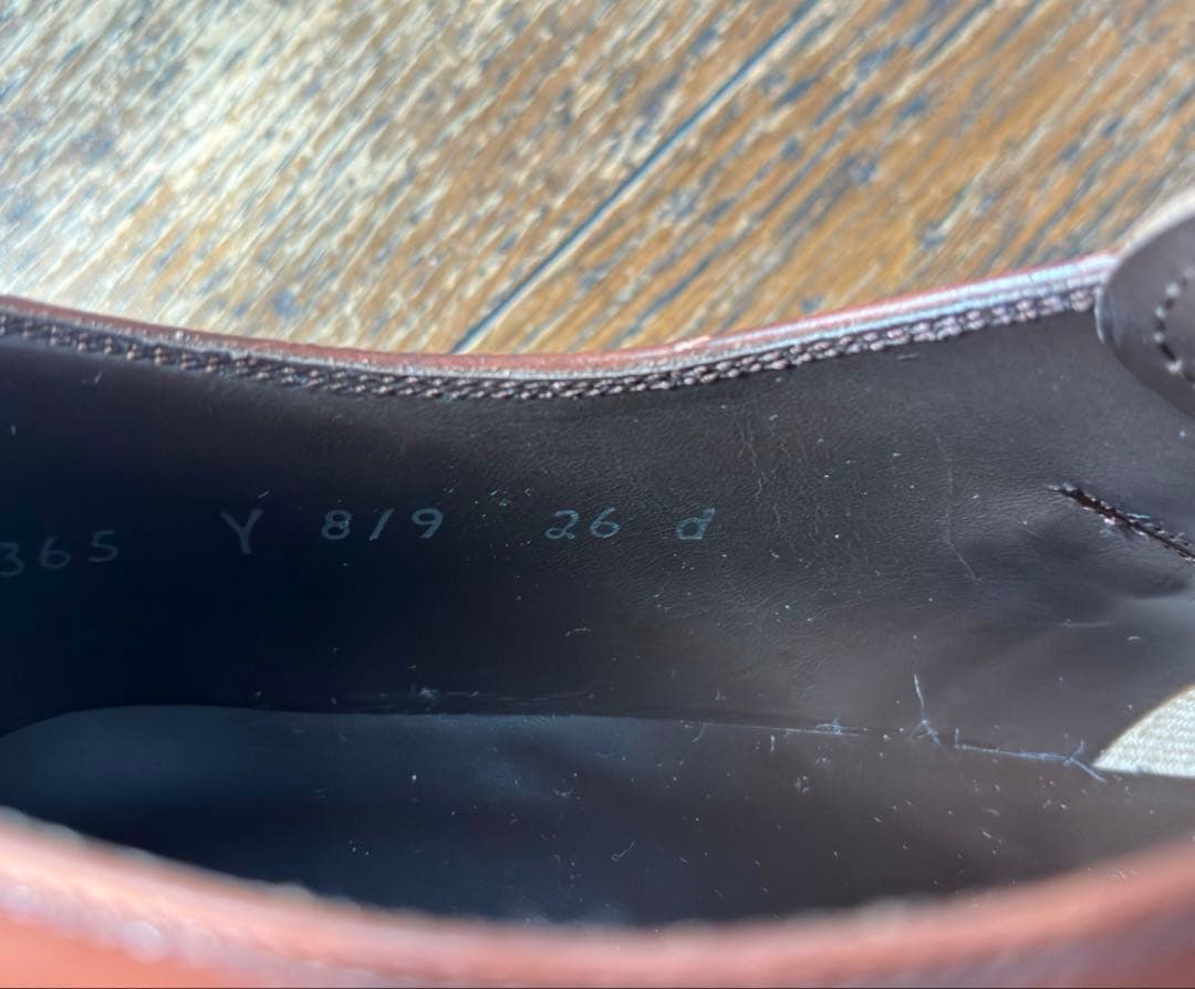 【REGAL】美品！Y819 モンクストラップ/スワールトゥ 26.0cm