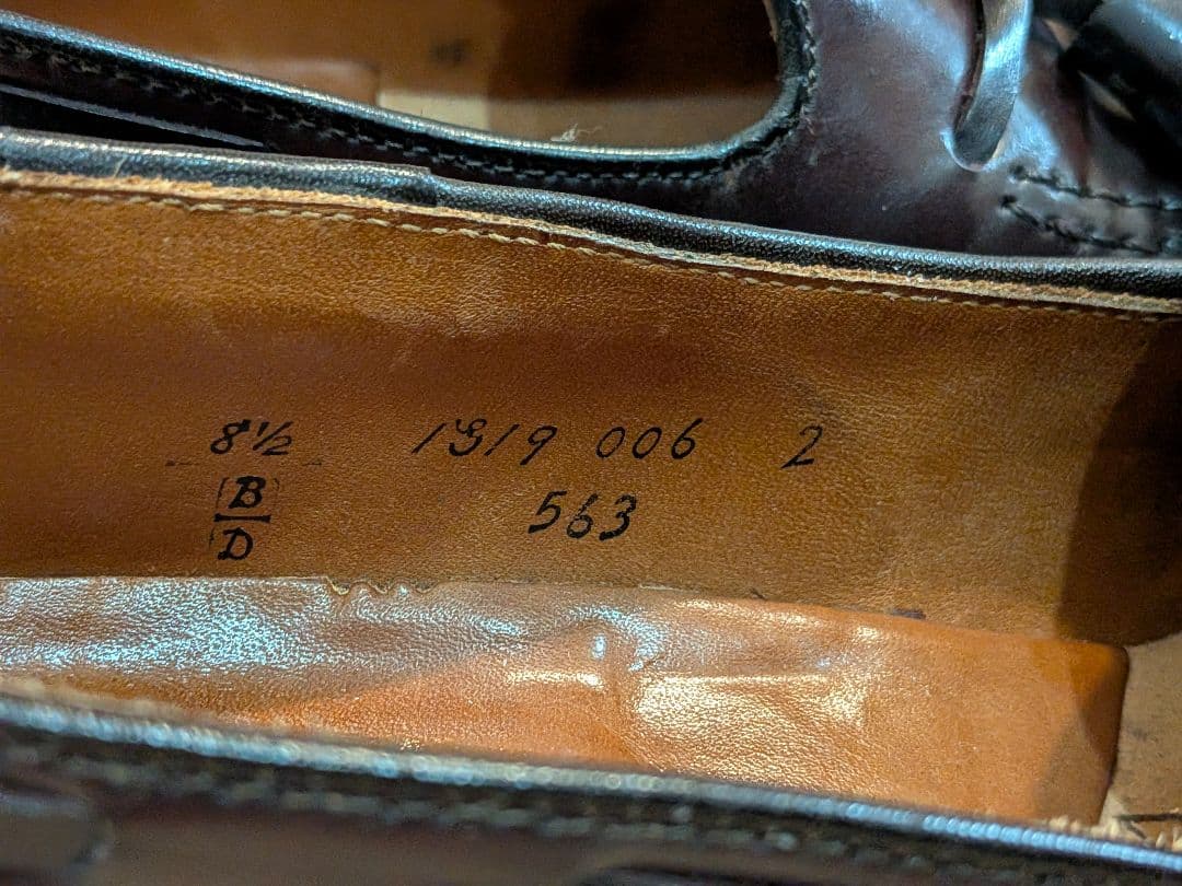 ALDEN 563 コードバン タッセルモカシン 8 1/2D (26.5cm)