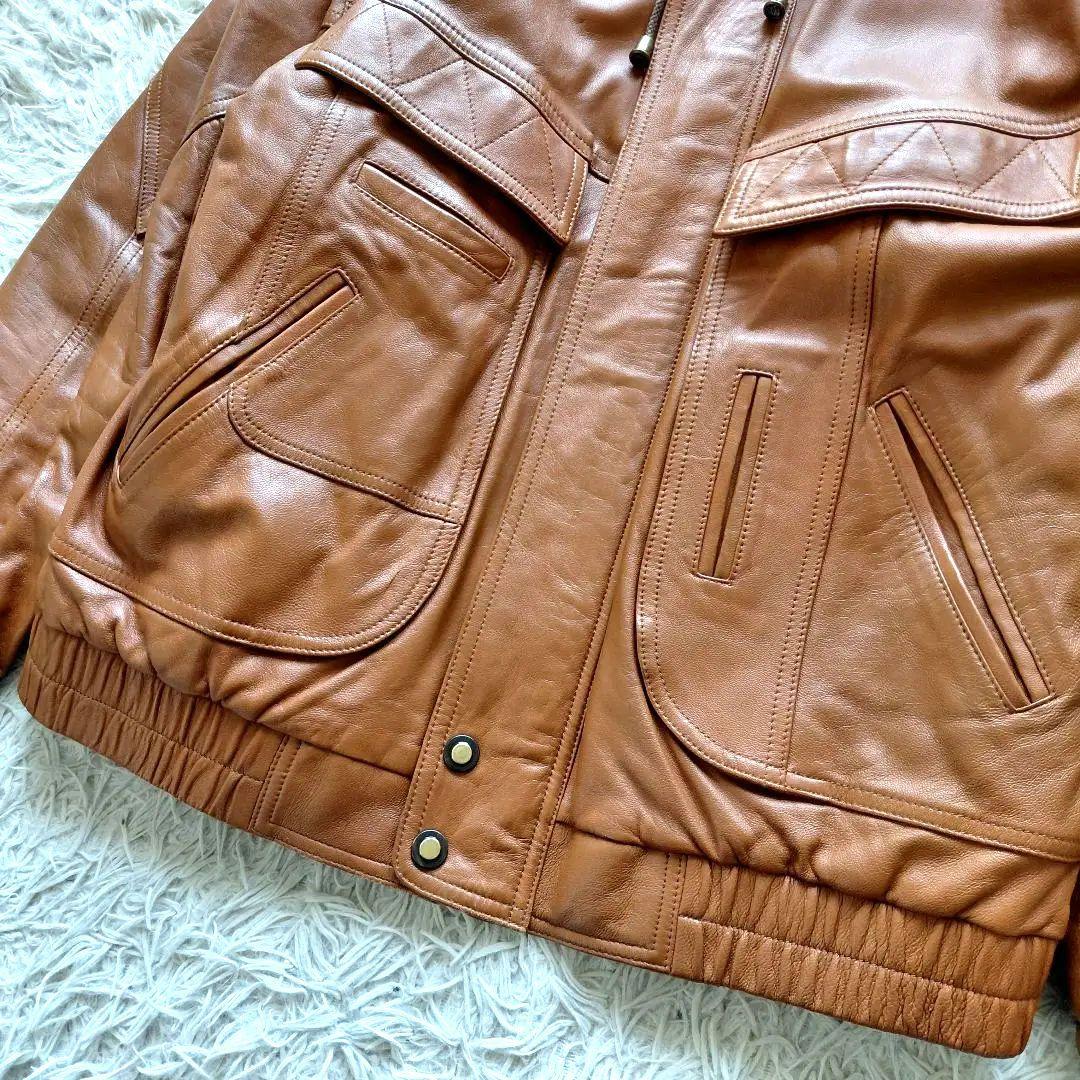 短丈 裏地総柄 G1 A2 y2kキルティング ユーロレザージャケット