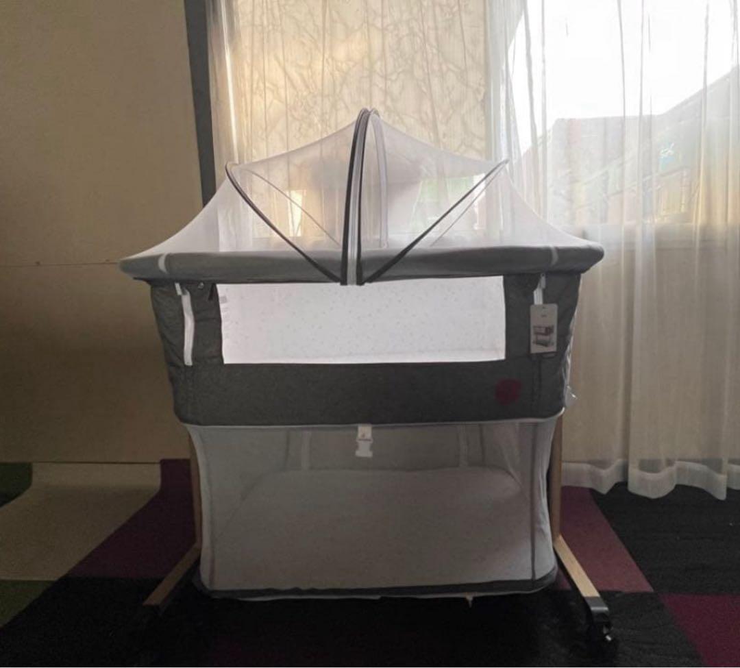 新品正規品HZDMJベビーベッド添い寝折りたたみハイローベッド08C-G