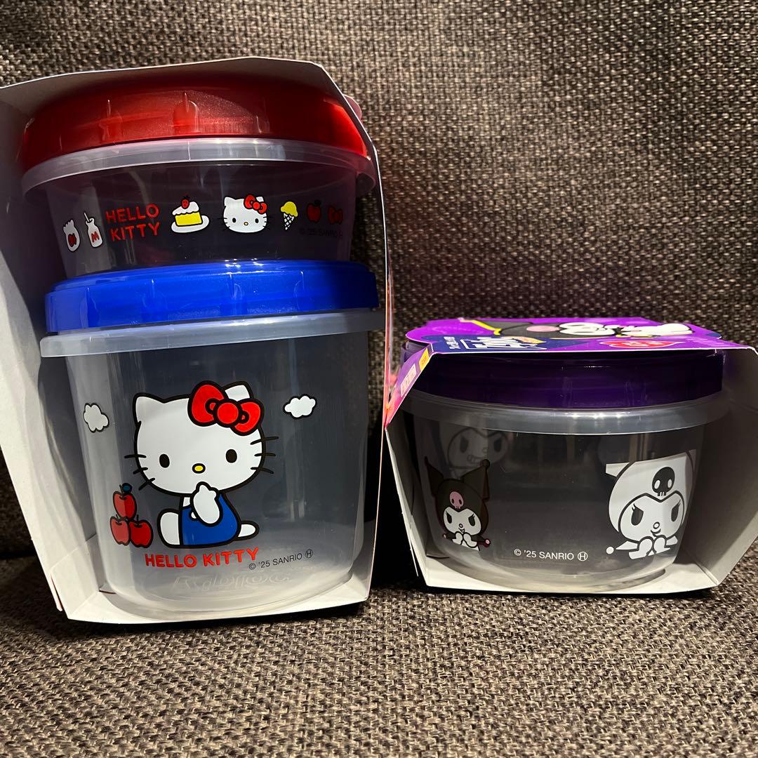 Hello Kitty Ziploc 保存容器セット - メルカリ