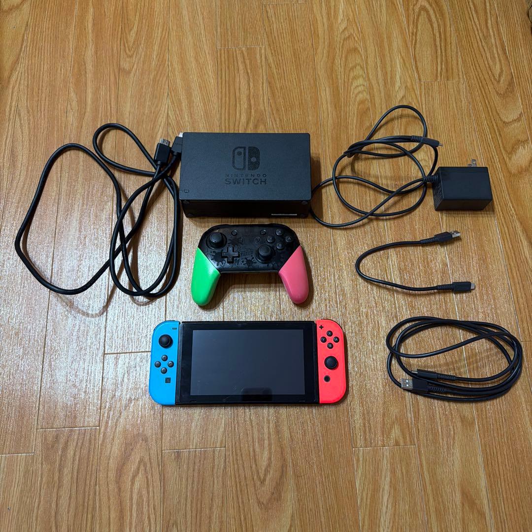 t*t様 Nintendo Switch 本体 バッテリー強化版 純正プロコン付 Nintendo Switch ニンテンドー スイッチ 本体 バッテリー強化版 Joy