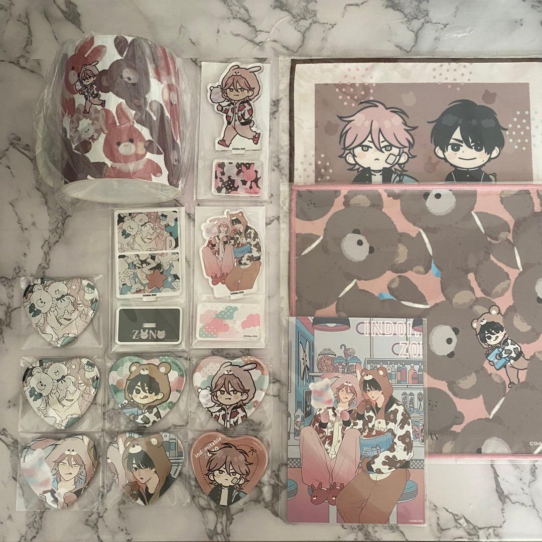 小柳ロウ ハート型缶バッジ30個