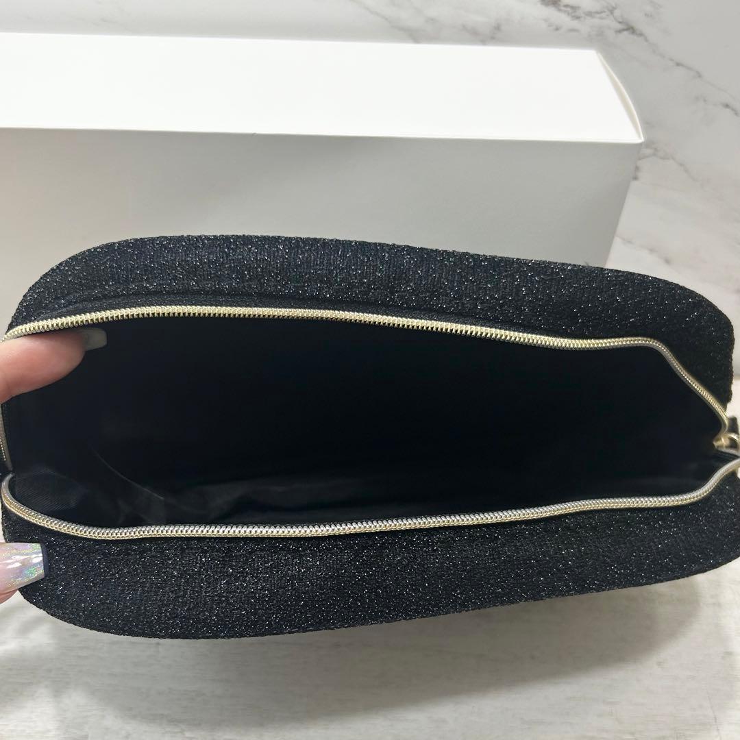 CHANEL】ノベルティ ポーチ ゴールドチェーン付き ショルダーバッグ
