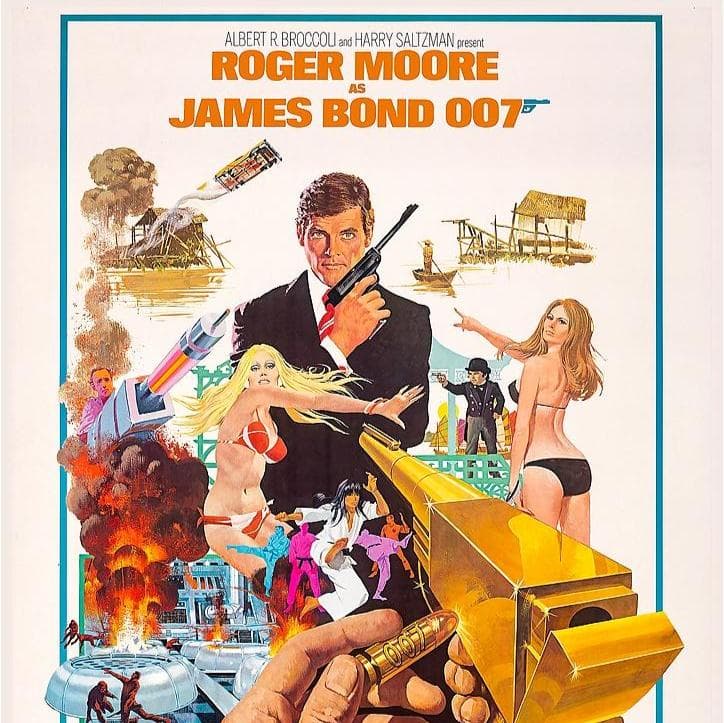 US版ポスター『007 黄金銃を持つ男』1974年☆ジェームズ・ボンド