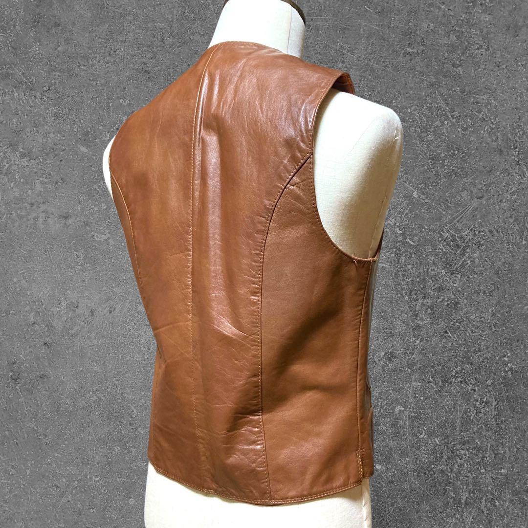 わと様専用 Vintage Vest ウイルソンズ レザー革ベストブラウンM