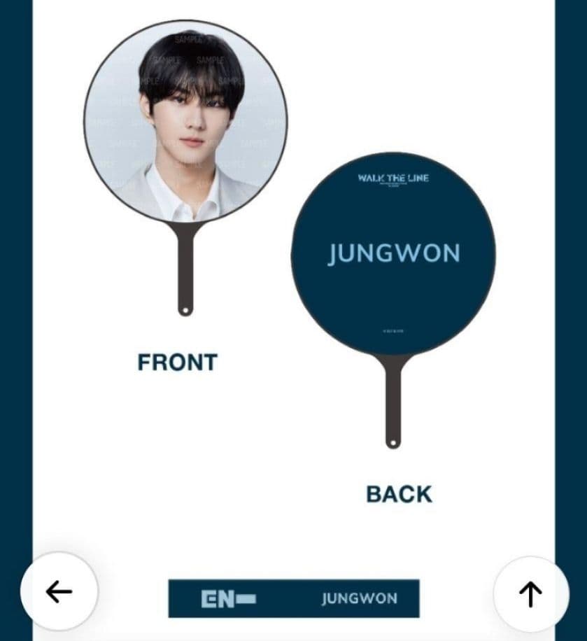 ENHYPEN WALK THE LINE うちわ 公式 ピケット ジョンウォン - メルカリ