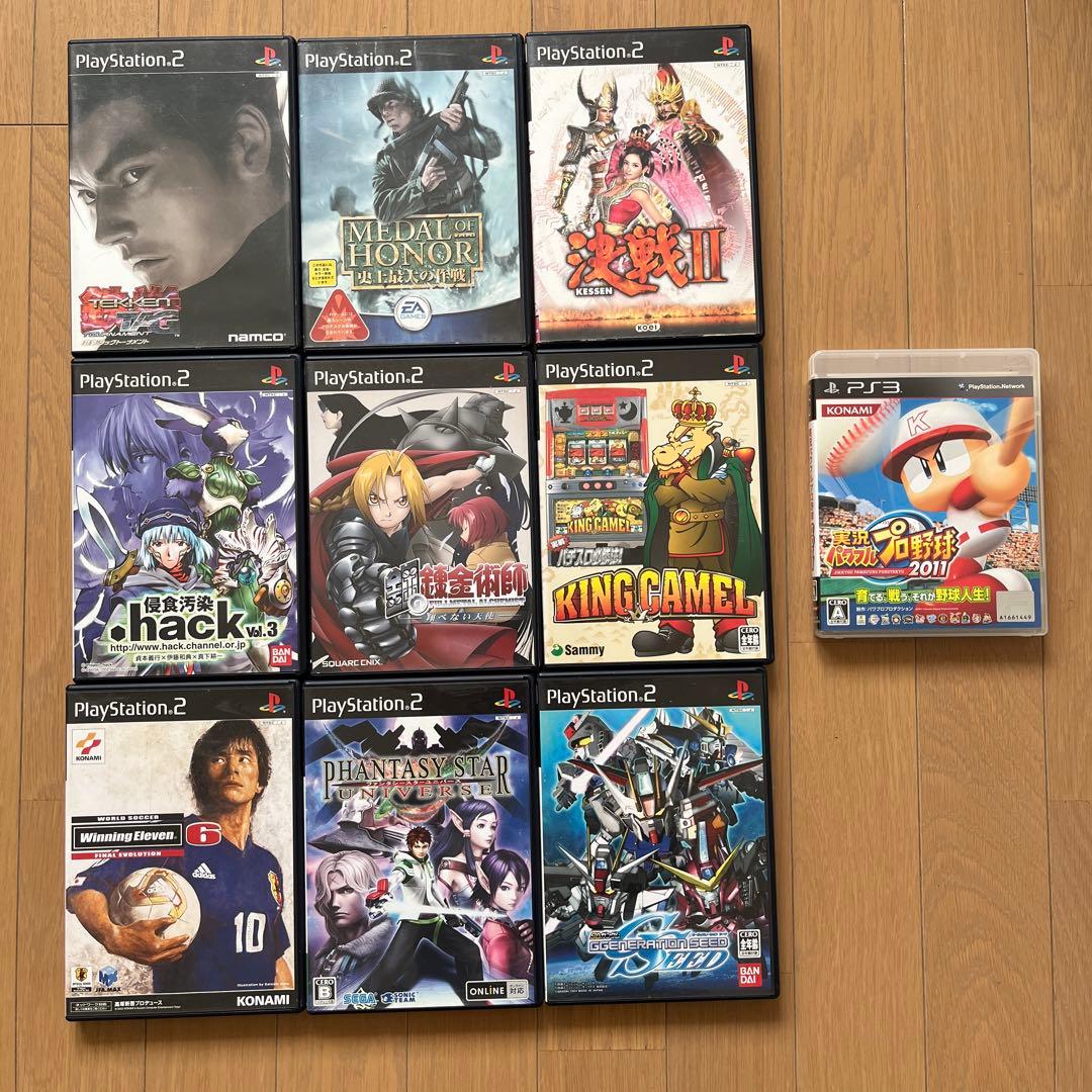 プレステ2 PS2 ソフト9本 + プレステ3 PS3 ソフト1本 - メルカリ
