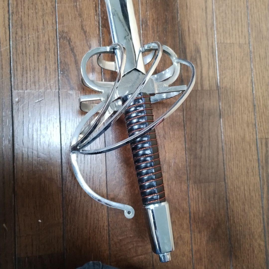 フェンシング サーベル 金属製 突剣 コスプレ 模造刀 西洋剣 レイピア