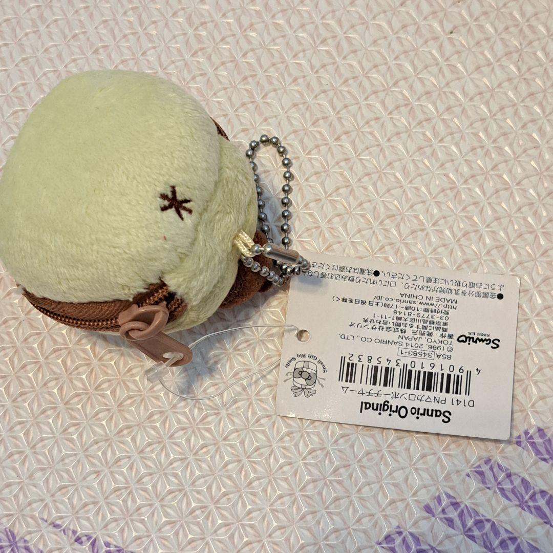 ポムポムプリン マカロンみたいなミニポーチチャーム ぬいぐるみ
