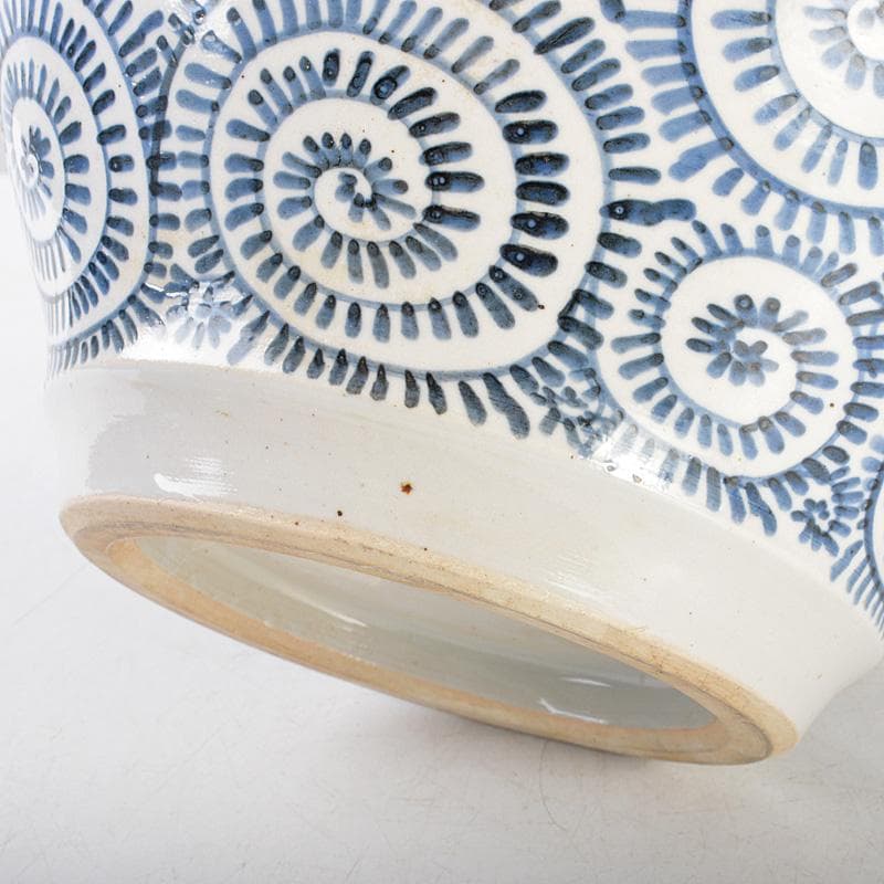 伊万里焼 古伊万里 染付 蛸唐草文 沈香壷 蓋物 飾壷 C 6047C - メルカリ