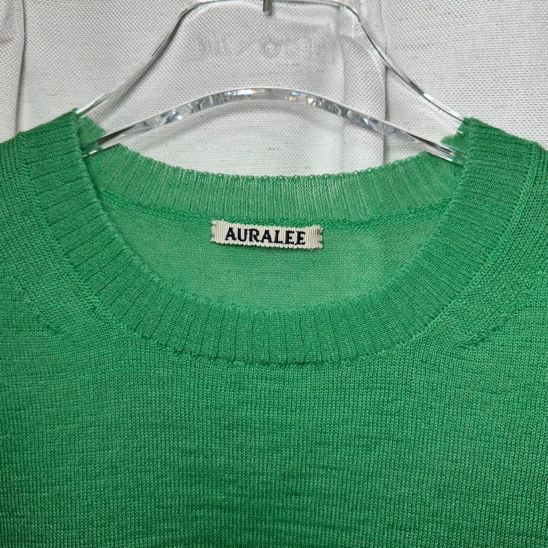 正規品】AURALEE BABY MOHAIR KNIT P/O 緑