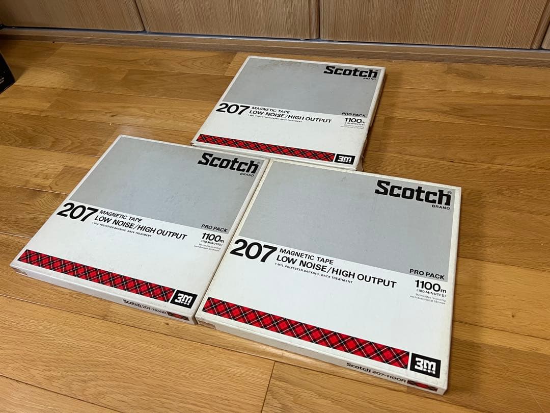 Scotch 207 1100m 10号 オープンリールテープ 3個セット Yahoo!オークション - オープンリールテープ 10号 Scotch 207-1100R メ