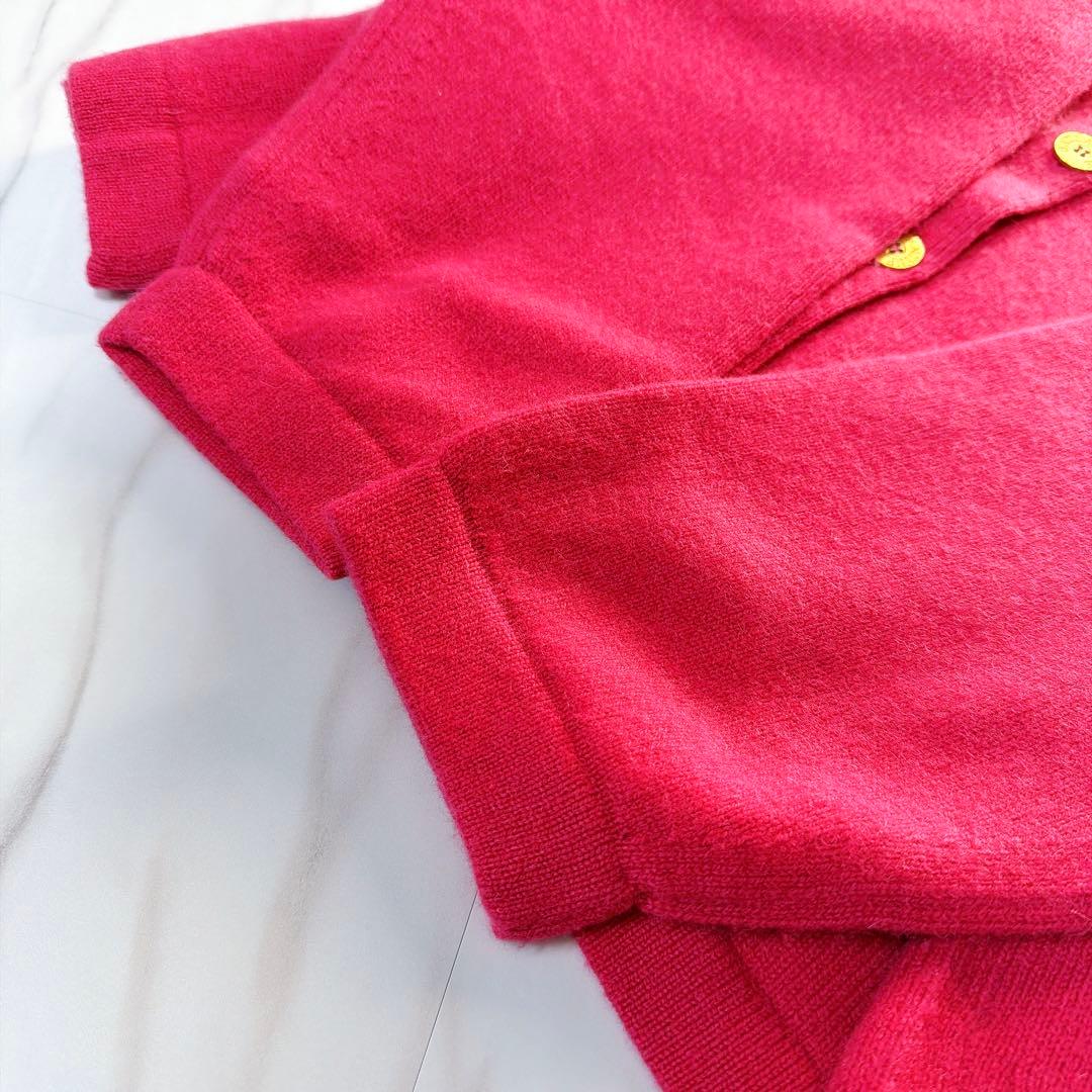 《美品》BALLANTYNE カーディガン ピュアカシミヤ ピンク 42