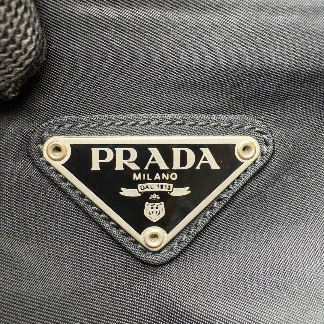 051 美品 PRADA ハンドバッグ トートバッグ 肩掛け 黒 of3 - メルカリ