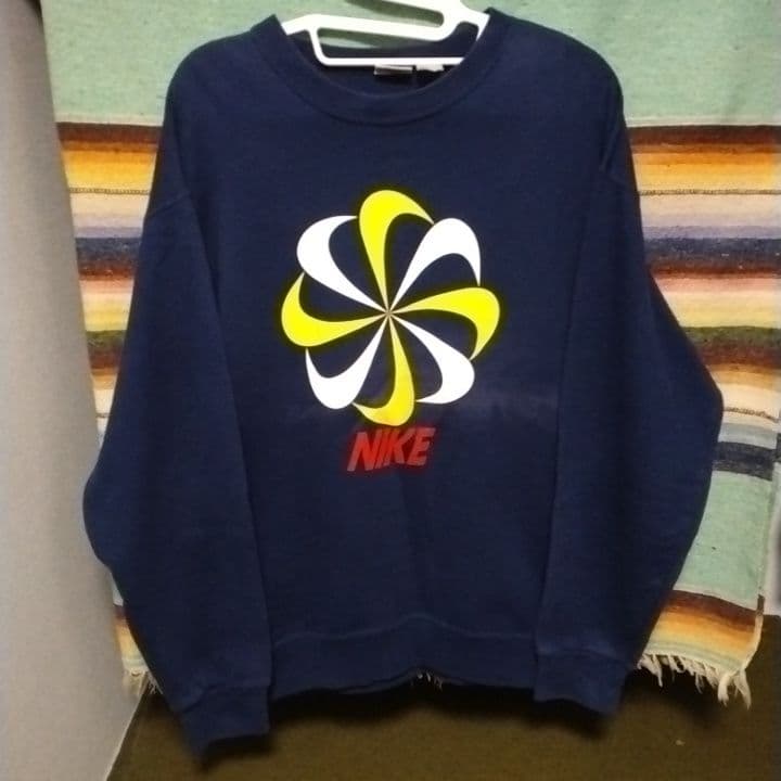 90s風車ナイキ スウェット 銀タグ ゴツナイキ ヴィンテージ フェード