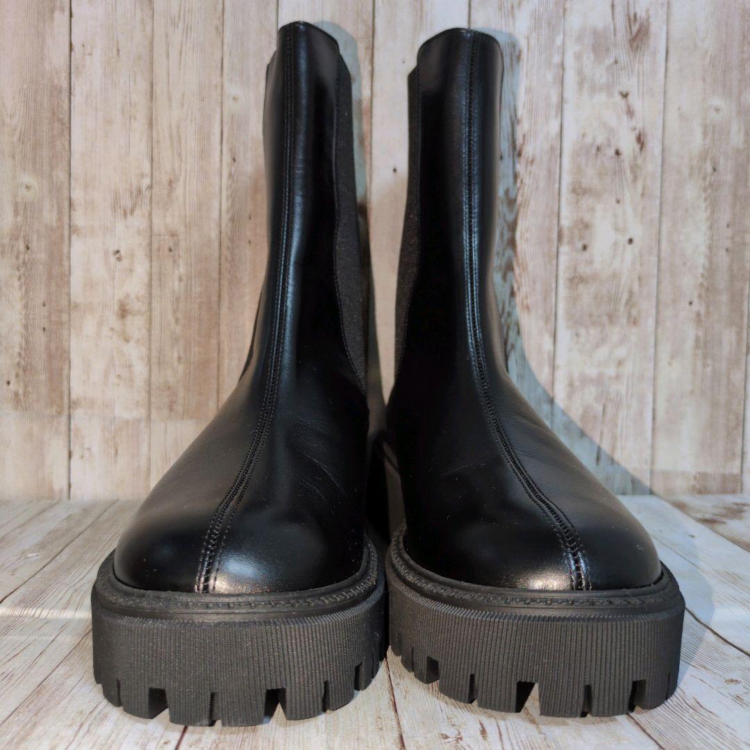Whim Gazette】THE PAUSE☆レザーサイドゴアブーツ☆39 - メルカリ