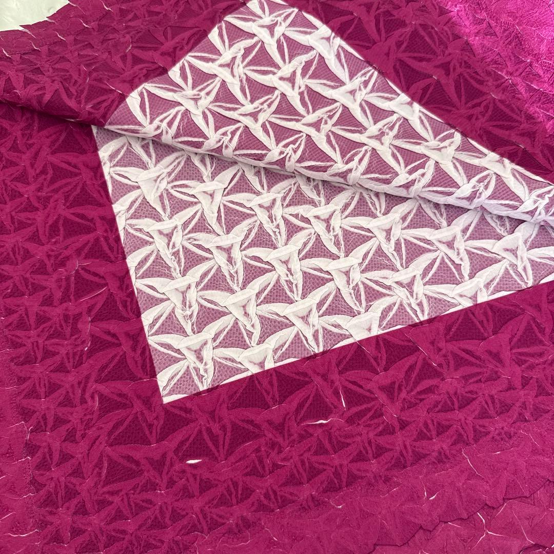 イッセミヤケ ピンクパープル フリル付きキャミソール