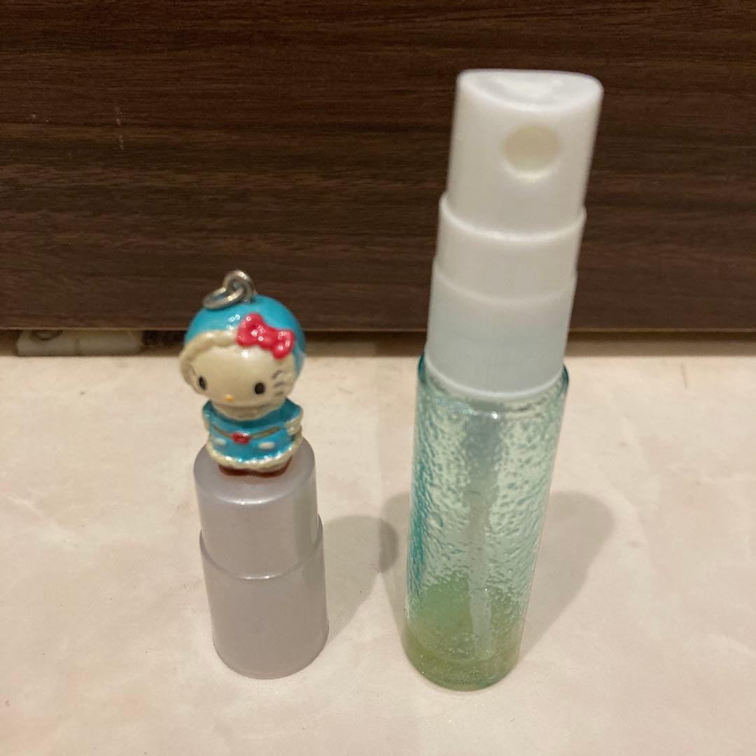 レトロ《2002年 ハローキティ グリッターミスト》当時物 コスメ☆ブルー