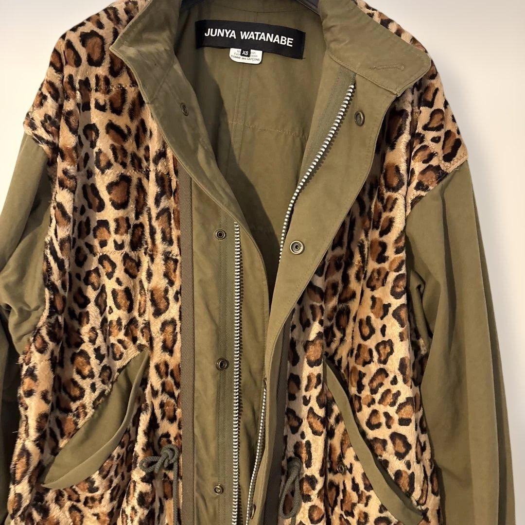 JUNYAWATANABE ヒョウ柄モッズコート 2022AW xs - メルカリ
