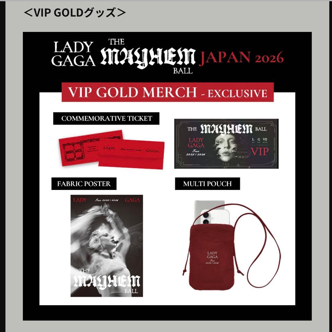 レディーガガ VIP GOLD グッズ セット メイヘム - メルカリ