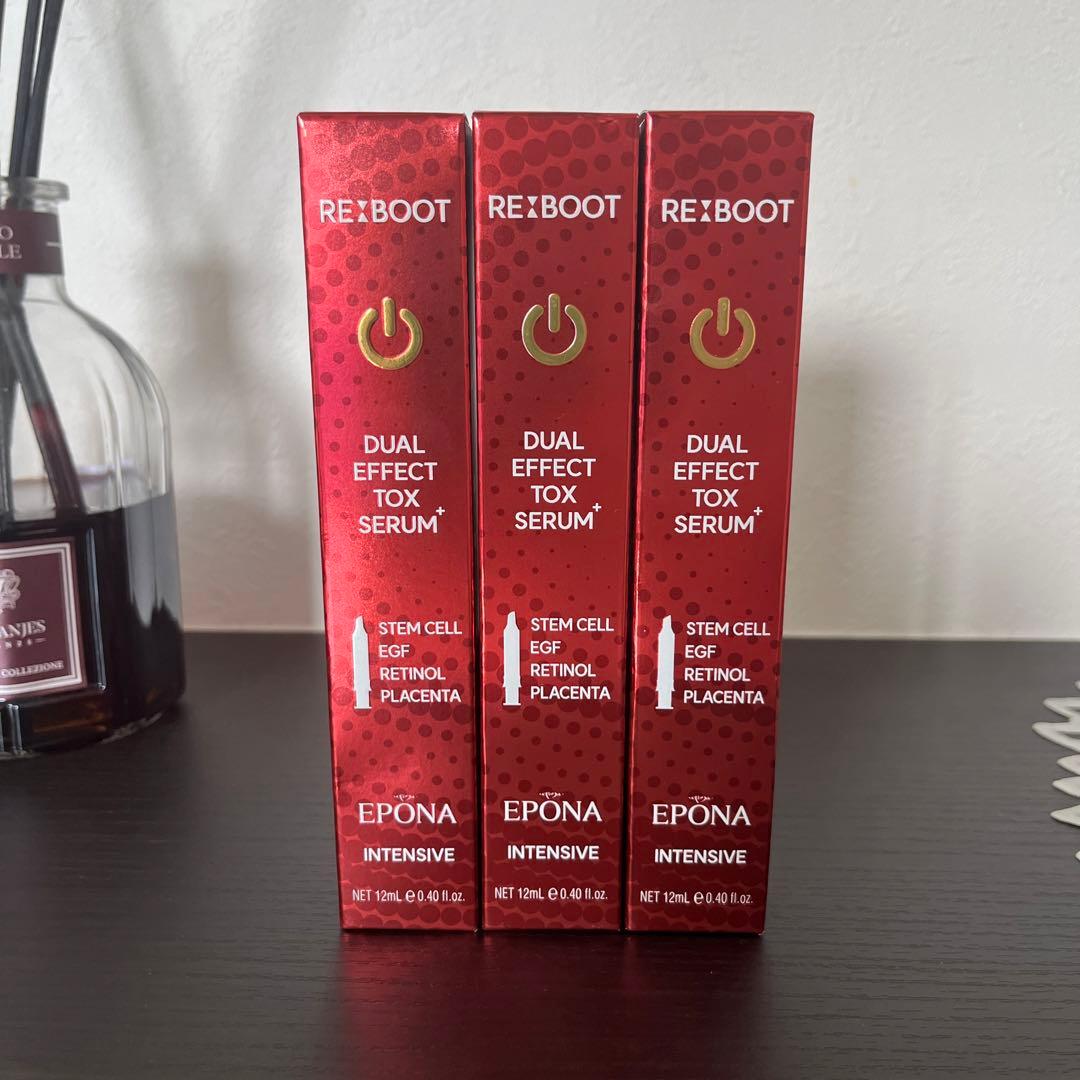 EPONA DUAL EFFECT TOX SERUM 12ml 3個 - メルカリ