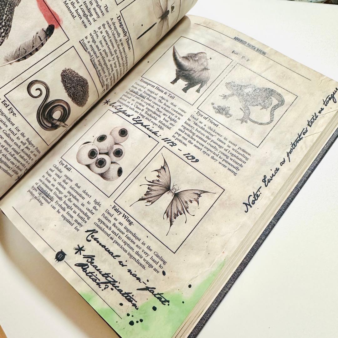 ハリーポッター レプリカ 魔法薬学 教科書 Alarm Eighteen カラー