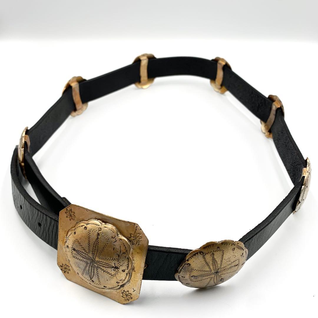 極希少 廃盤品】ラルフローレン コンチョベルト ウエスタン ナバホ族