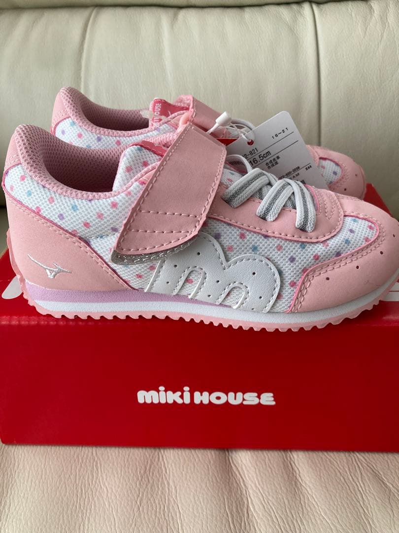 新品　ミキハウス　ミズノコラボ　スニーカー　16.5cm