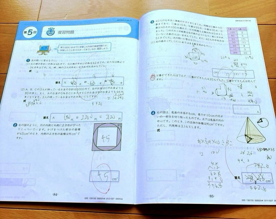Z会 中学受験 小6 算数 エブリスタディ アドバンスト トータル指導 1年