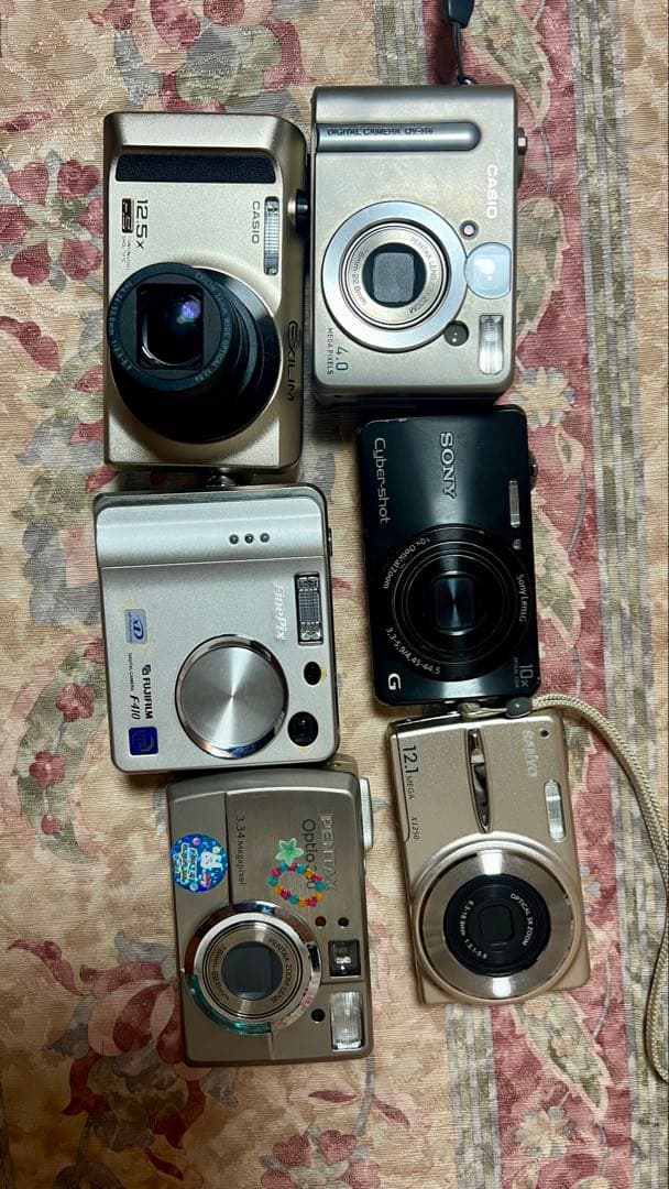 コンパクトデジタルカメラ 6台セット ジャンク品の通販はau PAY