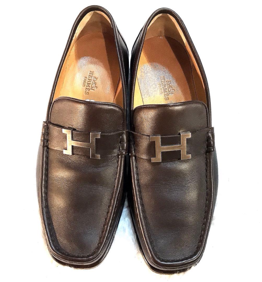 再値下げ❗️エルメス メンズ ローファー コンスタンス ダークブラウン