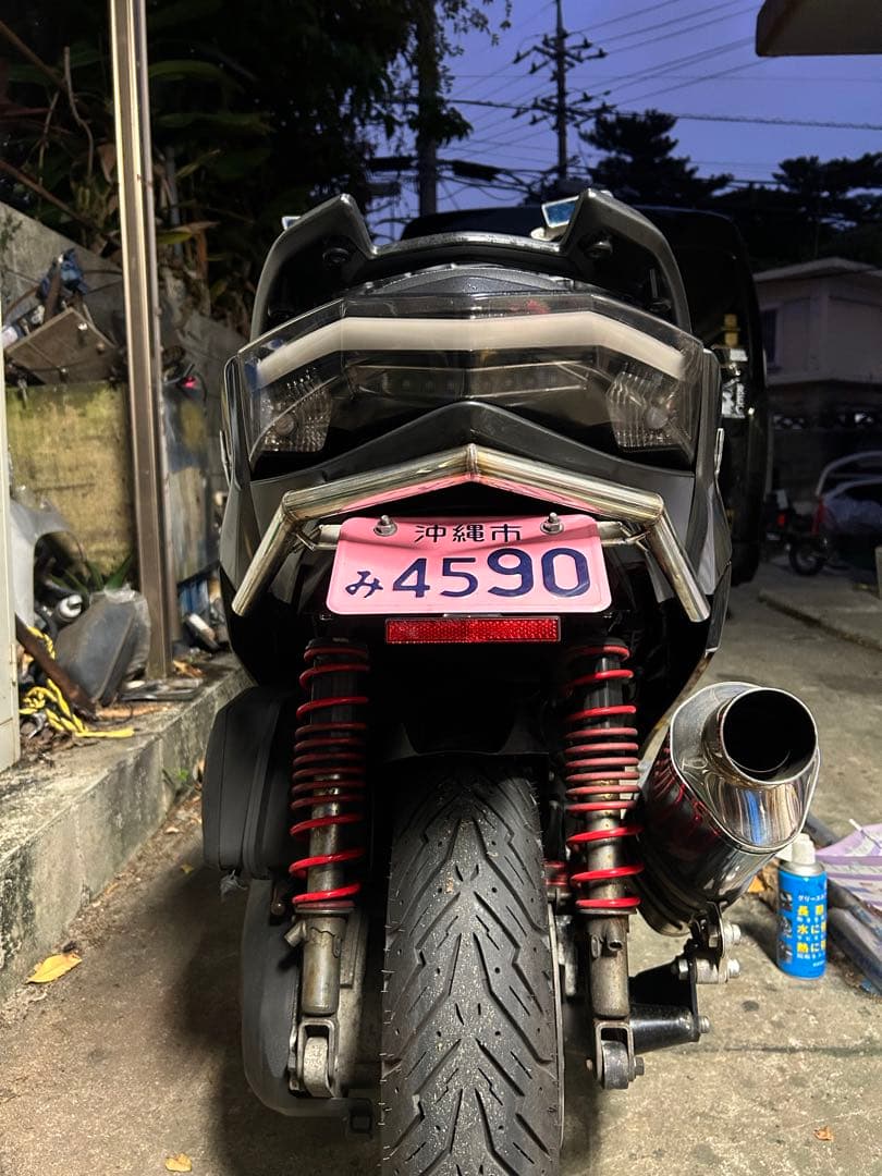 シグナスX 4型 ワンオフテールアンダーバーナンバーステーリアビュー