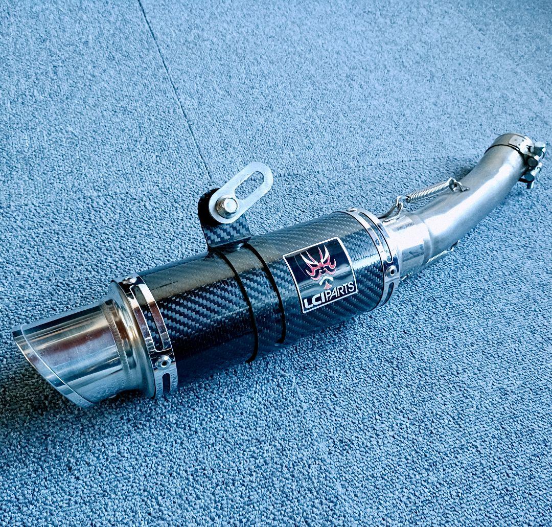 LCI CBR250RR NC51 カーボン ショート マフラー サイレンサー 汎用50.8π 軽量カーボン ショートサイレンサーGP Z800 Z1000 CBR400R