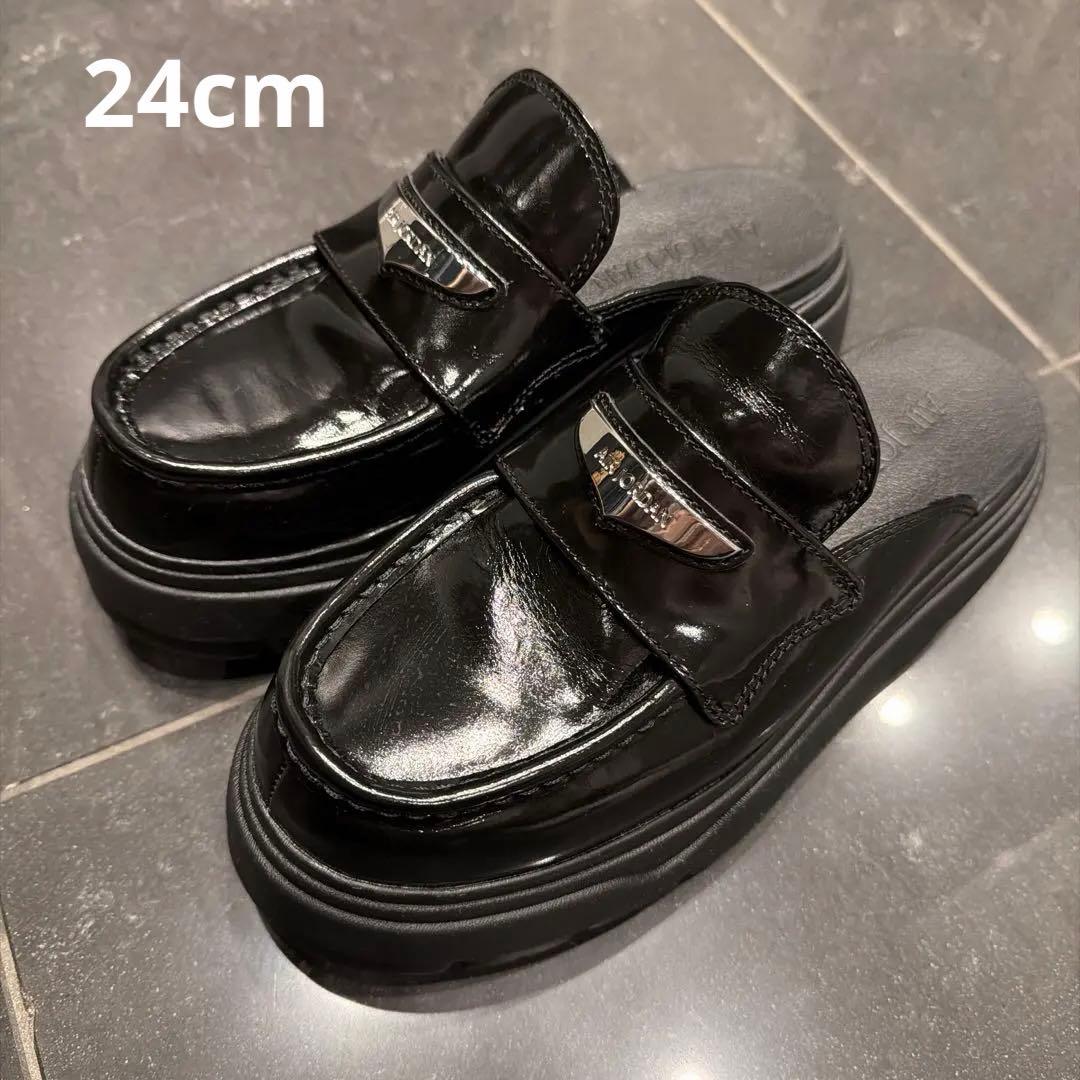 新品同様 ジョーダン 厚底サンダル ローフファー 24cm org.jpg