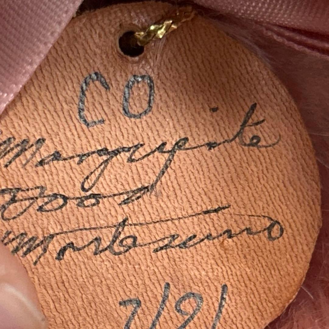 アメリカ90s 作家 ハンドメイド 30cm越え テディベア ピンク ビッグ