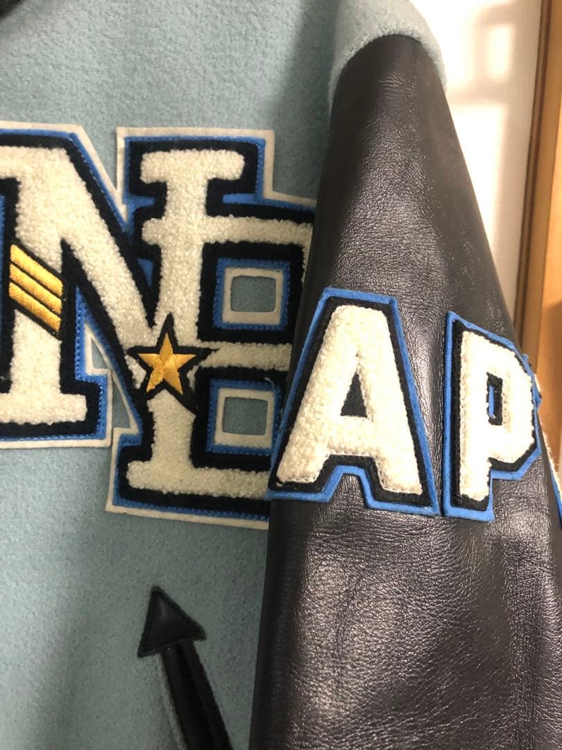 Style Eyes スタジャン 水色/黒 サイズ38 オリジナル