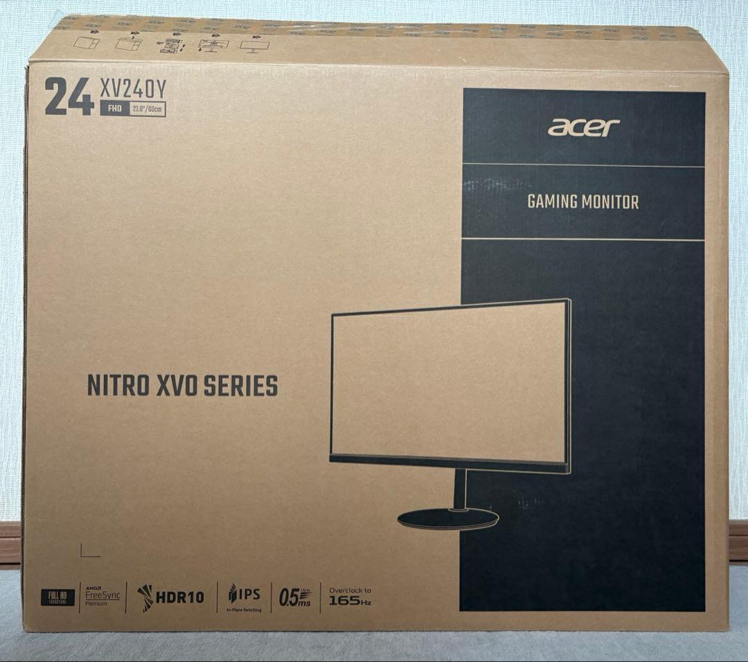 保証書付】acer XV240Y ゲーミングモニター - メルカリ