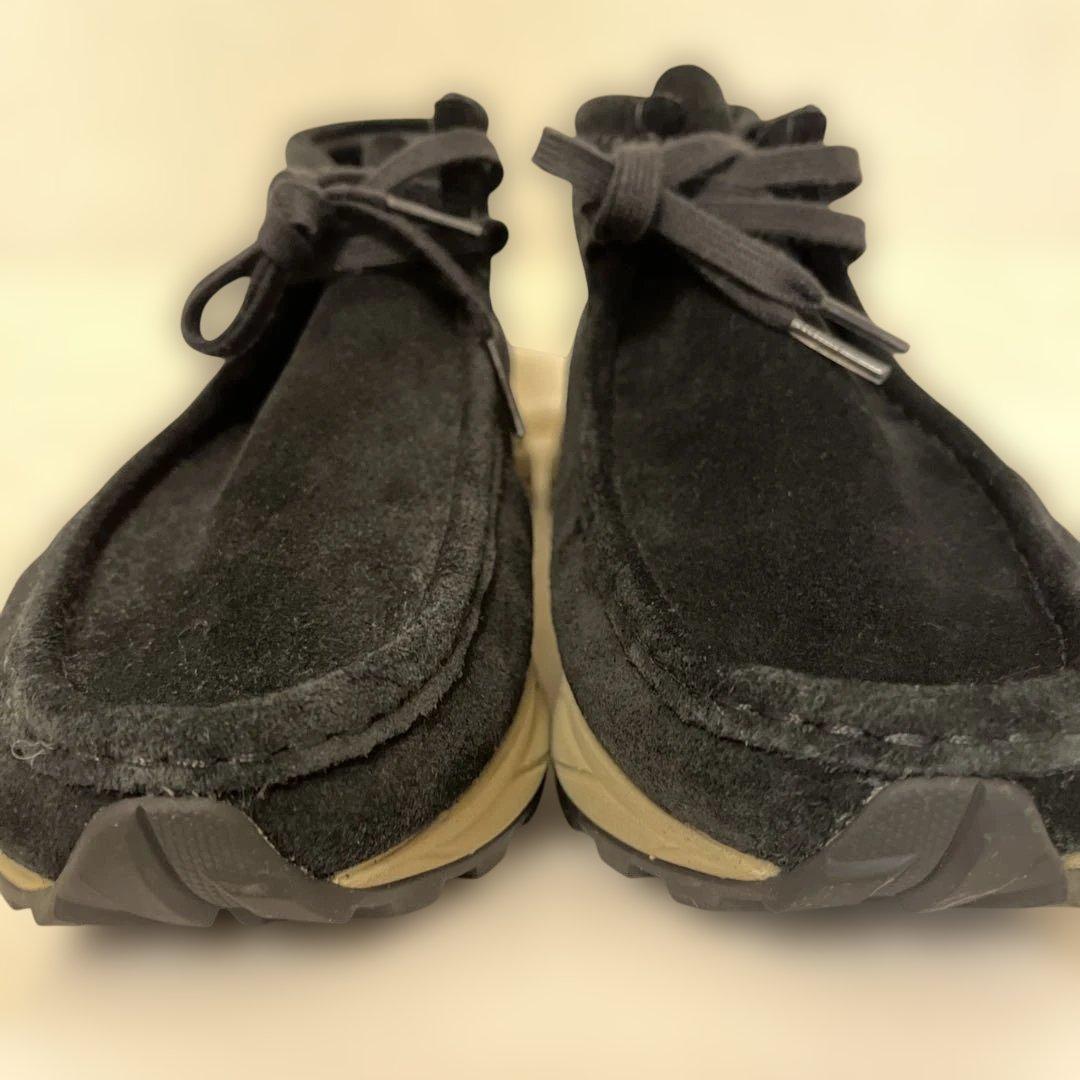 美品未使用級　Clarks クラークス ワラビーエデン 26.5cm 黒スエード