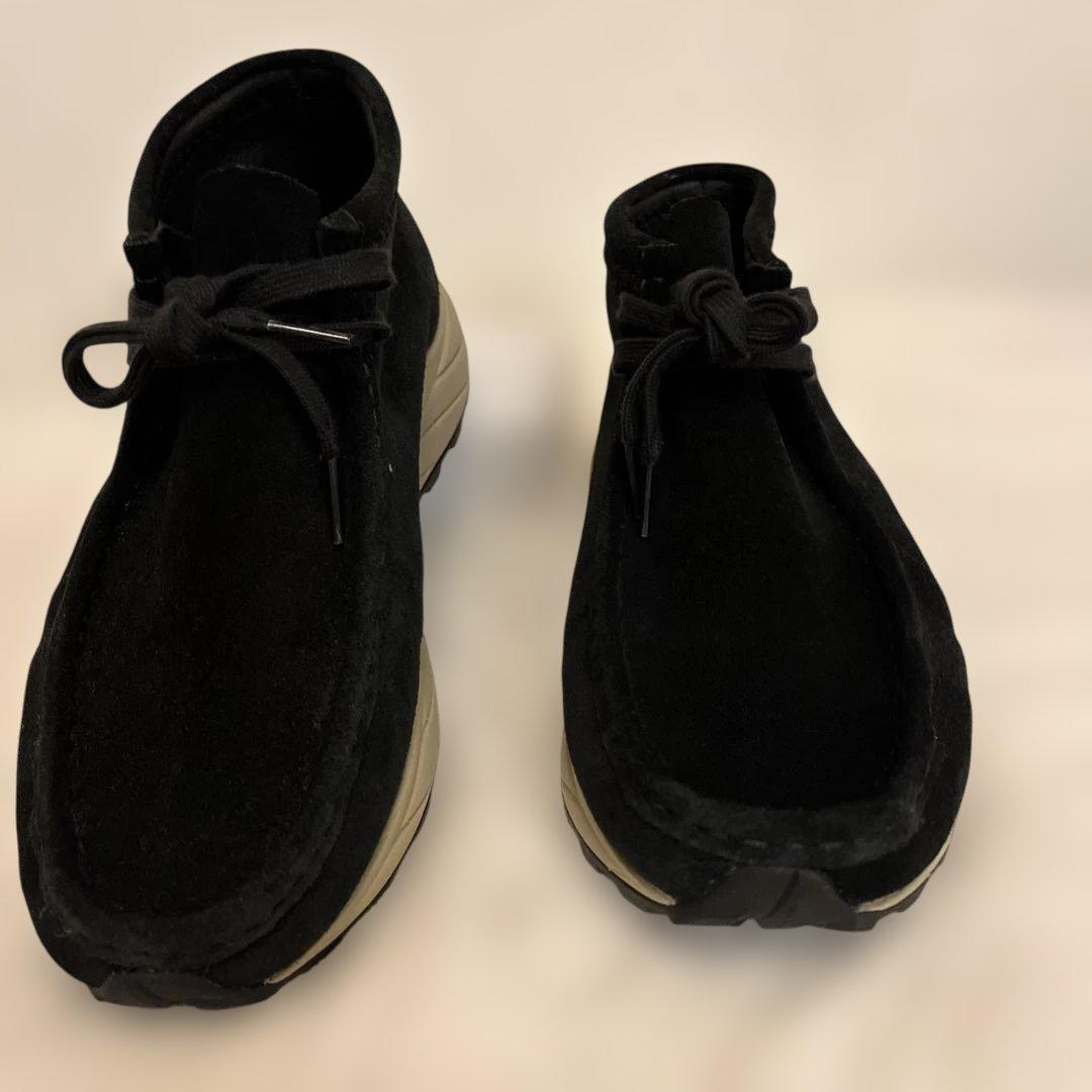 美品未使用級　Clarks クラークス ワラビーエデン 26.5cm 黒スエード