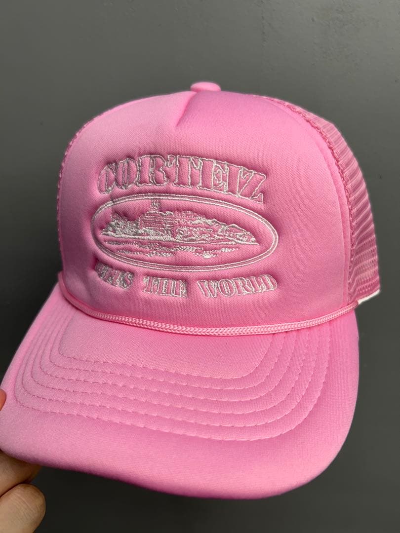 Corteiz コーテイズ メッシュキャップ ピンク - メルカリ