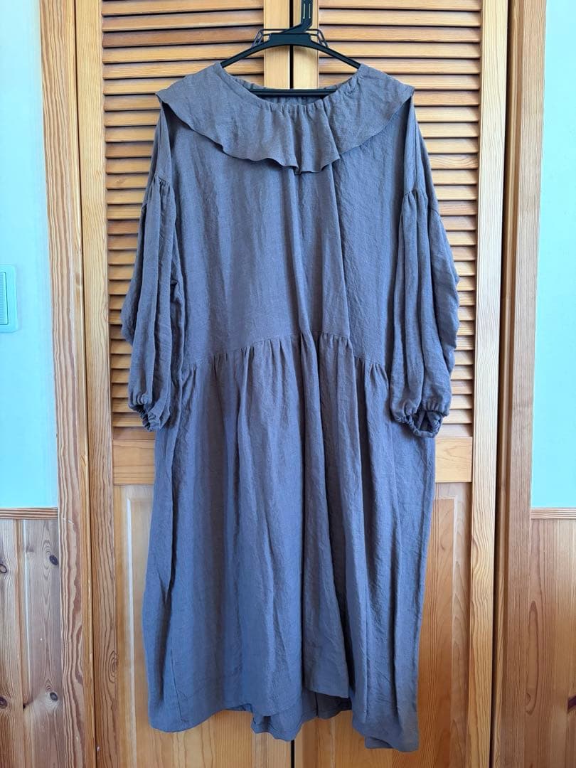 shiawase/作家様/ハンドメイドワンピース/リネン - メルカリ